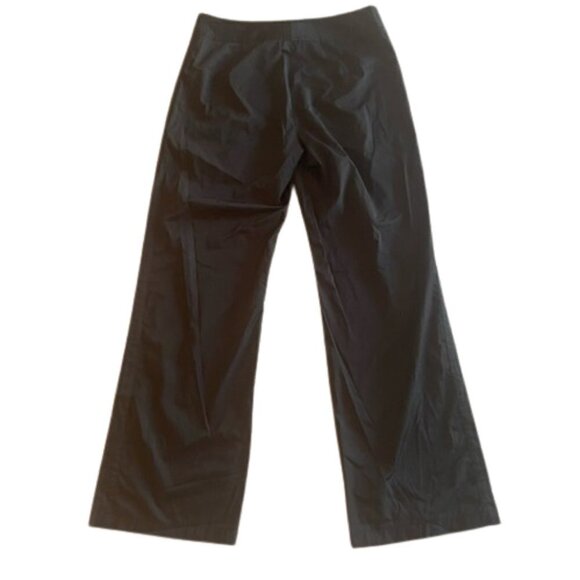 Chicos Womens Black nylon track pants Size 1.5 M / 10 Black Non-Stretch Pockets - Picture 2 of 12